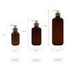 Bamboopack 2 Pack 250ml/8oz Empty Plastic Pump Bottle Toiletries Dispenser