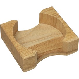 CounterArt Light Oak Round Coaster Holder
