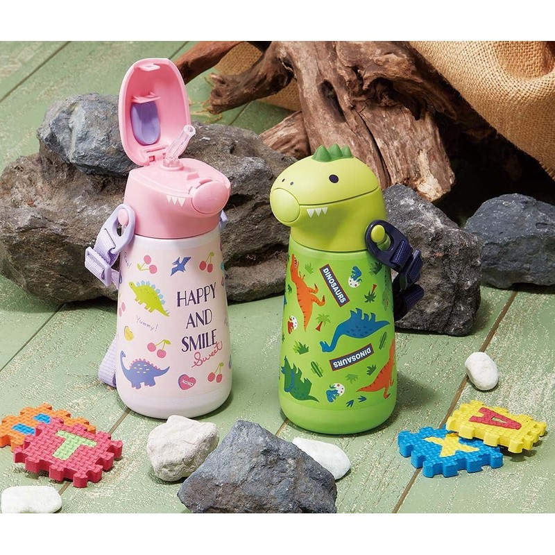 Skater SSH4D-A 3D Stainless Steel Drinking Drinking Bottle, 12.5 fl
