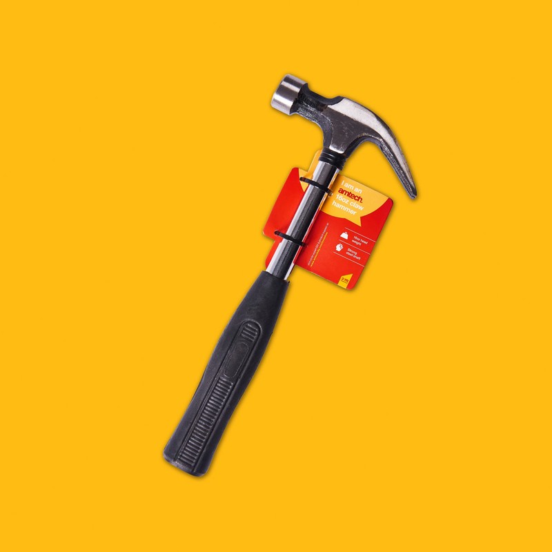 Amtech A0100 16oz (450g) Claw Hammer with Steel Shaft