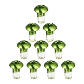 Chooee Bike Disc Brake Rotor Bolts M5x10mm,12pcs Bicycle Rotors Screw for MTB/Mountain Bike Green