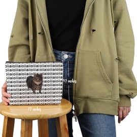 VAMSII Cat Meme Fan Gift Oiiaa Oiiaa Cat Makeup Bag Uiia Uiia Ca-t Cosmetic Bag C-at Mom Lover Gift (Oiiaa Cat M C)