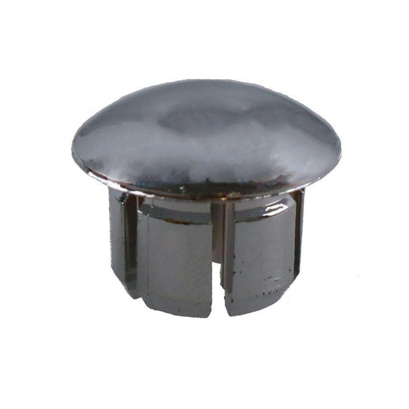 Handlebar Tube Plastic End Plug Chrome 19mm Push Bung Bar