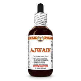 Ajwain (Trachyspermum Ammi) Dry Seed Tincture, Made in Hawaii, Organic Raw Materials, All Natural, Vegan, Pure Liquid Extract - 2 fl.oz