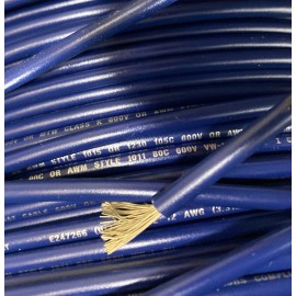 Acdcwireandsupply BOAT MARINE CABLE 12 GAUGE WIRE BLUE PRIMARY TINNED STRANDED 25' EA 1015