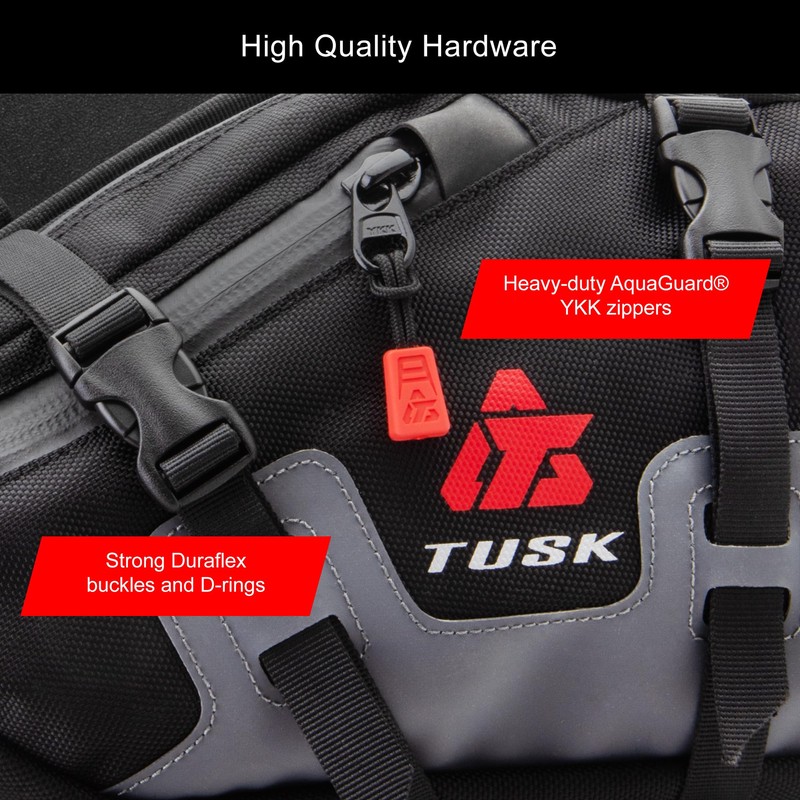 TUSK Traverse Pannier Bags Base System Black/Tan