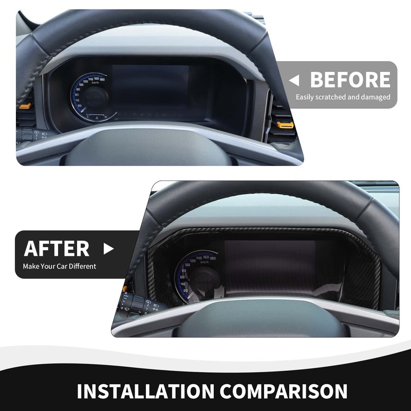 RAZPOY for Bronco Dashboard Panel Trim, Center Control Dash Board