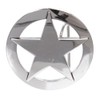 Famous Marshall Law Texas Star Belt Buckle, Silver