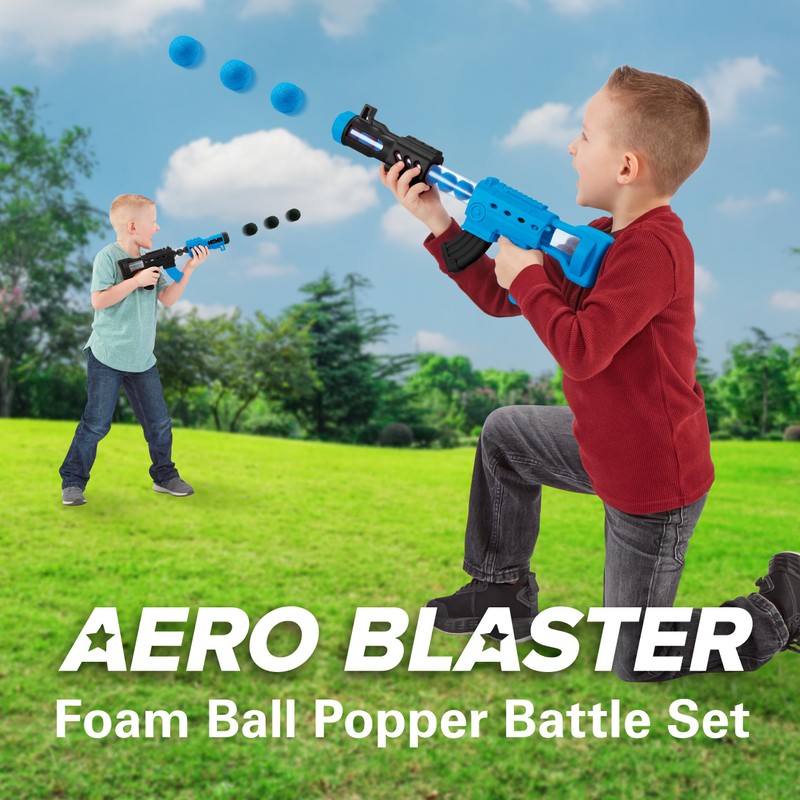 Aeroblast 2 Player Set Foam Ball Popper