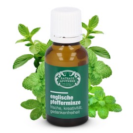 RATHAUS APOTHEKE WIEN® English Peppermint Oil 20 ml [FOR YOUR PERSONAL OUT] - Highest Purity Essential Oil for Aromatherapy - Physical, Mental & Spiritual Wellbeing