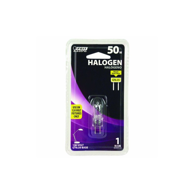 Feit Electric BPQ50T4/JCD/RP 50 Watt T4 JCD Halogen Bulb with