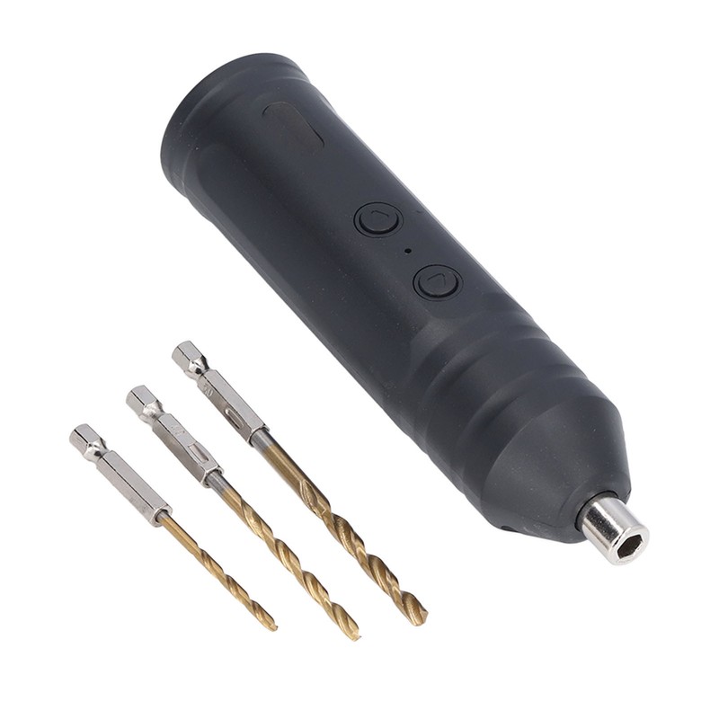 Electric Screwdriver Cordless with 3pcs Twist Drill Bit Tool Set