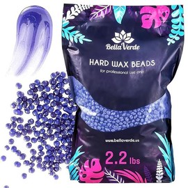 Bella Verde 벨라 베르데 왁스 빈 2.2파운드 - 제모용 하드 비드 남녀용 다목적 홈 키트 [JASMINE] Bella Verde Wax Bin 2.2 Pounds - Hair Removal Hard Beads Unisex Multi-Purpose Home Kit [JASMINE]