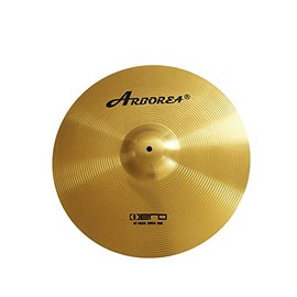 Arborea Cymbal Crash Splash Cymbal Hero Brilliant Finish Bright Sound Drum Cymbal For Practice (18"Crash)