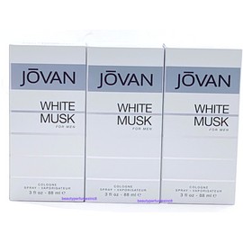 Coty Lot of 3 Pc - Jovan White Musk by Coty 3 fl oz Spray Cologne for Men New in box