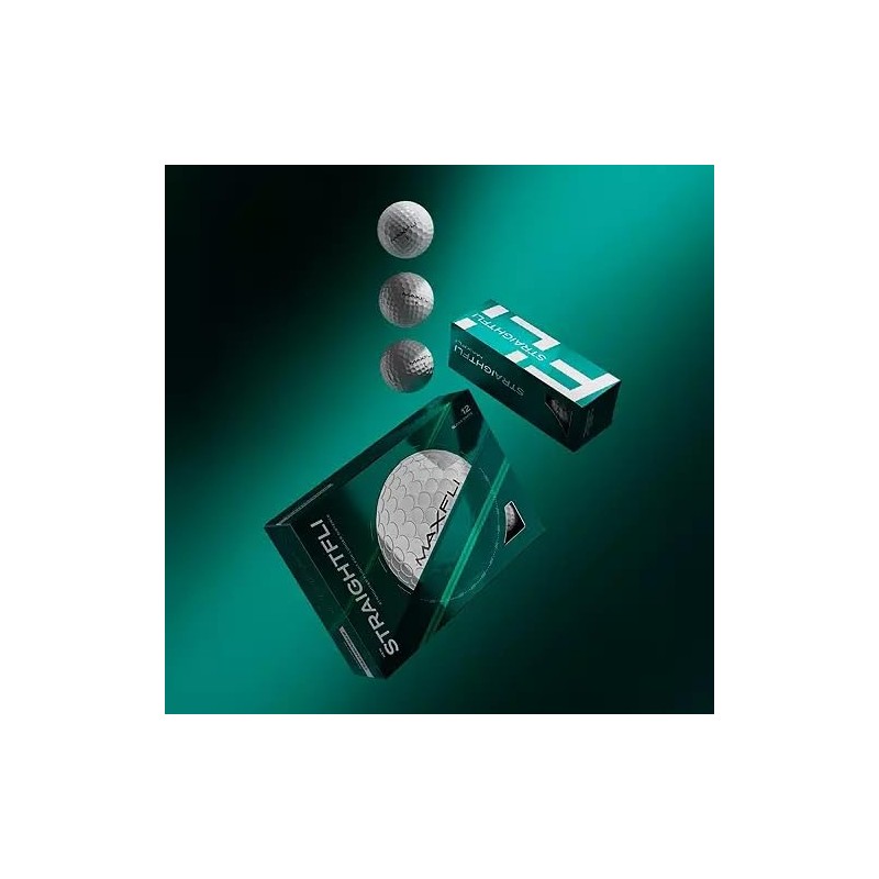 2025 Maxfli Golf Balls, Straightfli Golf Balls, Straight Fly, Non-Bendable