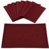 Rinpon Linen Placemats Set of 8, Machine Washable, Heat Resistant,