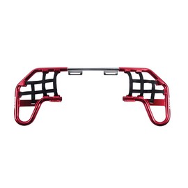 Tusk Comp Series Nerf Bars Red with Black Webbing Compatible with Yamaha YFZ 450 2004-2013