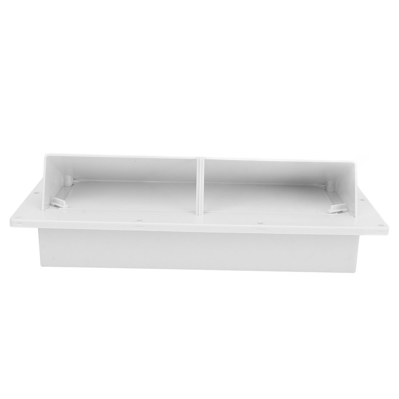 RV Exhaust Vent Cover White Range Hood Sidewall Vent Cover