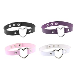 Liuxn Vintage Collar Heart Choker Necklace Set, 4 Pack …