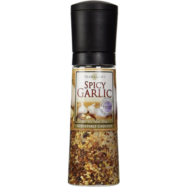 Dean Jacob's Spicy Garlic Chef Size Grinder Mill ~ 7.4 oz