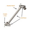 12 Inch Shower Head Extension Arm Brushed Nickel.Solid Brass Adjustable