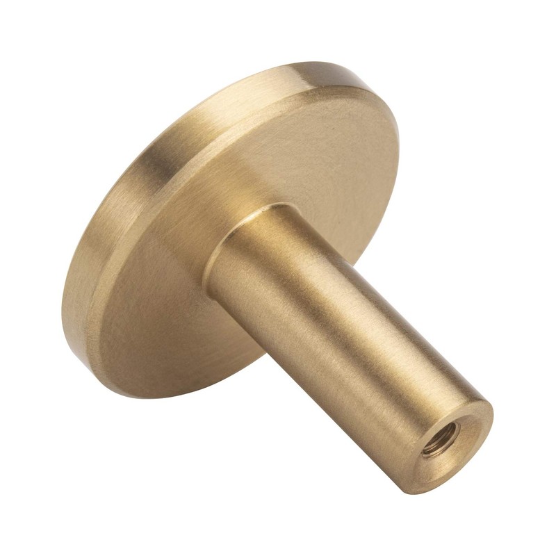 Pack of 4, Brushed Brass Decorative Wall Hooks, 32mm x