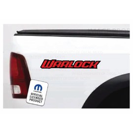 Decal Mods Warlock Bedside Graphic Decal/Sticker fits Dodge Ram (Set of 2) Red & Black - FRBO | FD3R0
