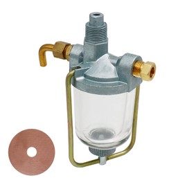 Fuel Sediment Bowl Assembly 370832R91 for Farmall H IH M cub International Tractor fuel sediment bowl Glass Gas Strainer for Super H HV MV W4 OS4 Massey Ferguson 300 340 350 400 460 560 650 706 756