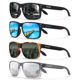 KUGUAOK Polarized Square Sunglasses For Men and Women Matte Finish Sun Glasses UV Protection Glasses