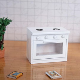 TOYANDONA 1 Piece Gas Stove Scene Wooden Dollhouse Mini Toy House Accessories for Home Wooden Dollhouse Furniture Stove Miniature House Furniture Mini Kitchen Stove