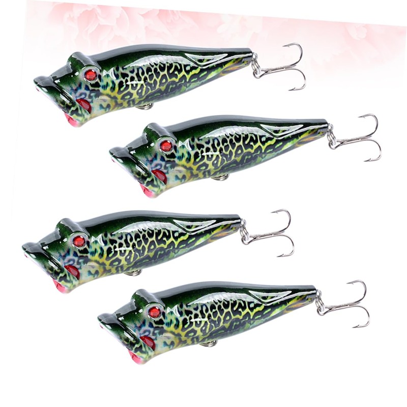 Mipcase 4PCS Lures Floating Artificial Baits for Freshwater and Saltwater