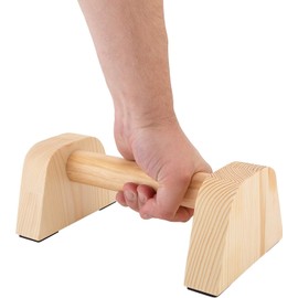 IRSTBL - Wooden Push Up Bars – Heavy-Duty Beech Parallettes with Non-Slip Pads for Calisthenics, Handstands, Strength Training & Portable Home Gym Use