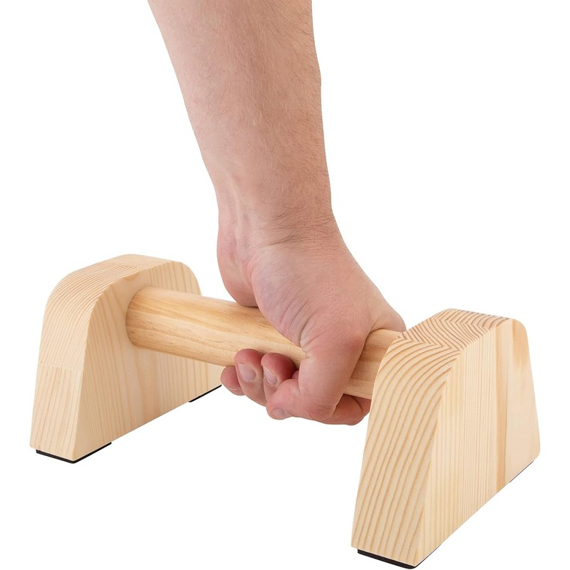 IRSTBL - Wooden Push Up Bars – Heavy-Duty Beech Parallettes