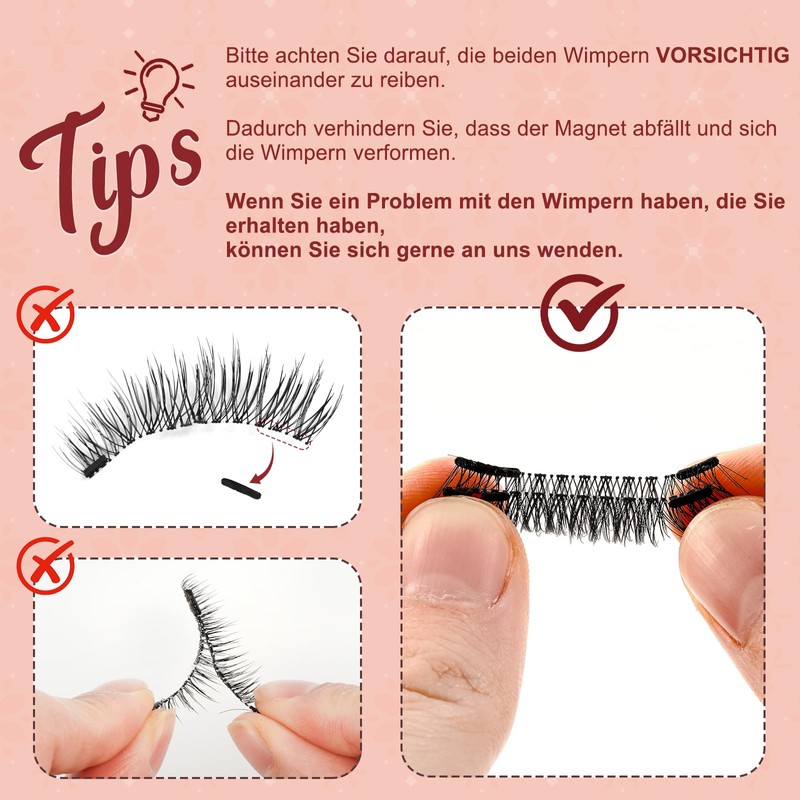 Higu clace Magnetic Eyelashes, Magnetic Eyelashes, No Eyeliner, Magnetic Eyelashes