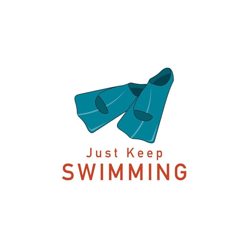 CafePress Just Keep Swimming Rectangle Car Bumper Magnet