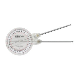 Baseline 12-1036 Extendable Goniometer, 360 Degree Range, Extendable Arms 10", 36"