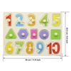 Motrent Wooden Jigsaw Peg Puzzle Board Toy Number Educational and