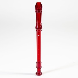 Yamaha Recorder Soprano Recorder, Baroque Fingering, Translucent Red