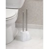 iDesign Plastic Toilet Bowl Plunger Set, Slim Compact Combo, 7.5"