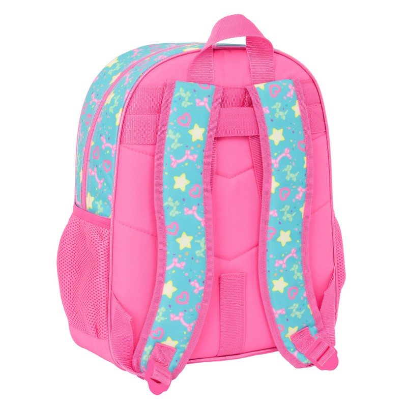 Safta GABBY'S DOLLHOUSE CONFETTI Schulrucksack für Kinder, Kinderrucksack, anpassbar an