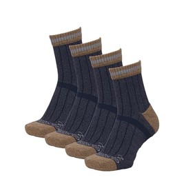 Okamoto CROSSPRO 271-(972-973) Outdoor Socks, Wool, Support Design, Arch Panel, Foot Cushion, Hiking, A_Navy_4 Pairs