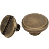 Brass Studs, 50 Sets 6.5mm Brass Flat Head Studs Chicago