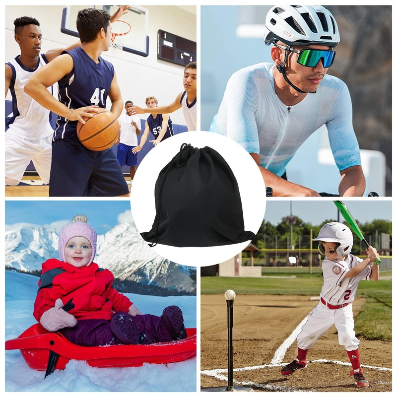 Black Helmet Bag Microfiber Lightweight Welding Motorcycle Helmet Storage Carrying