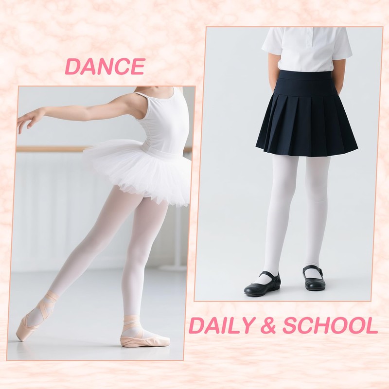 Ballet Tights for Girls Footed Dance Tights Ultra Soft Stretchy