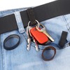 uxcell 2Pcs Leather Belt Loop Keepers - Irregular Pattern Ring