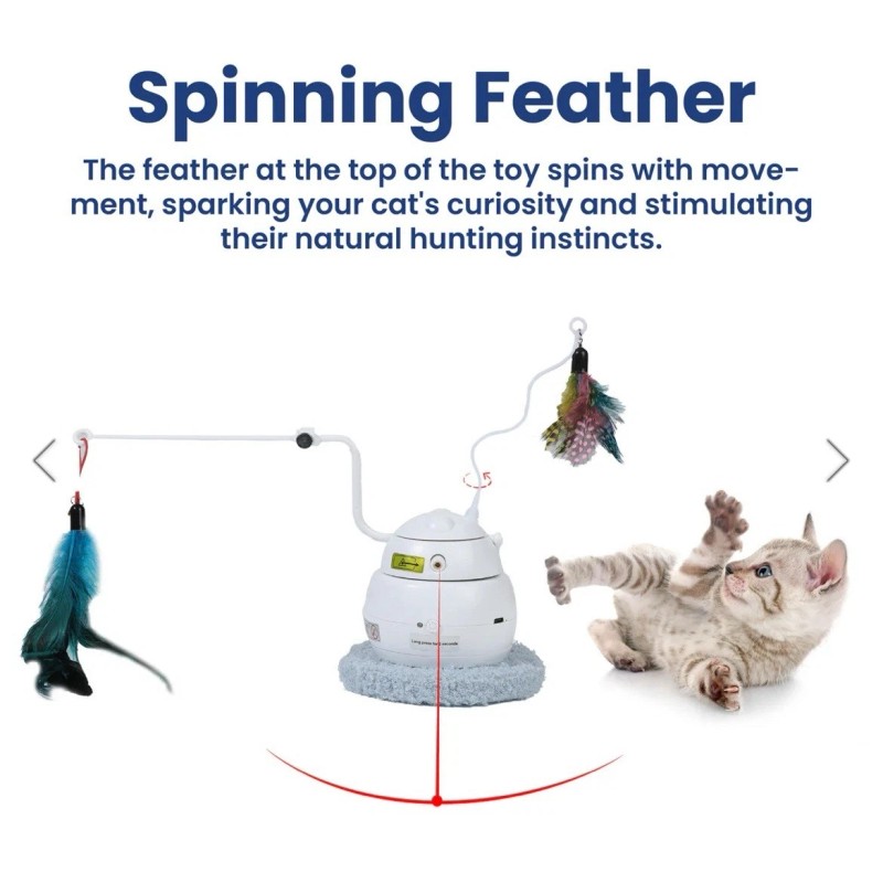 CA&T 4 In 1 Laser Magic Cat Toy With Auto