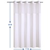 Conbo Mio Hotel Style Fabric Shower Curtain No Hooks Needed