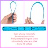 2 Pieces Flexible Ruler, 30cm/12inch Plastic Ruler Shatterproof Straight Edge