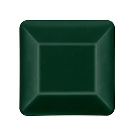 EMFA Fence Post Cap 70 x 70 mm Pack of 4 Green Post Caps Square Fence Post Caps Fence Cover Plastic Lid Fence Caps 7 x 7 cm